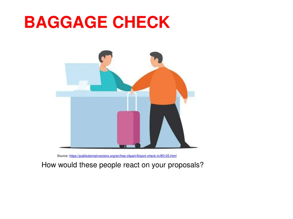 baggage check