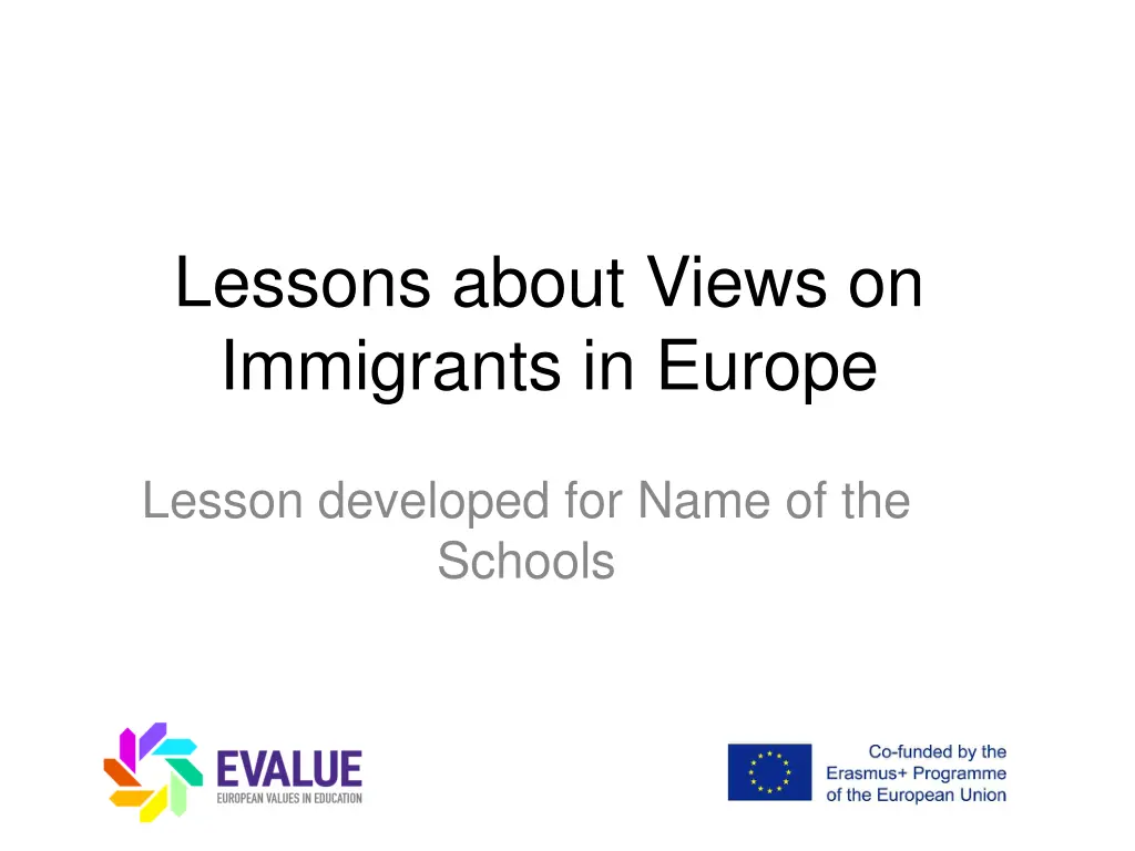 lessons about views on immigrants in europe