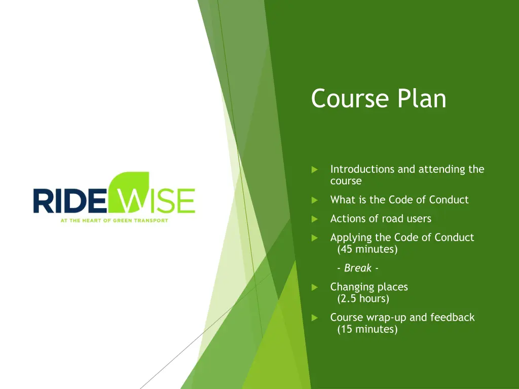 course plan