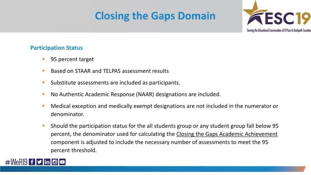 closing the gaps domain 6