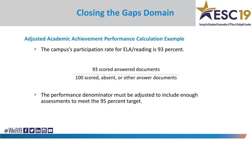 closing the gaps domain 7