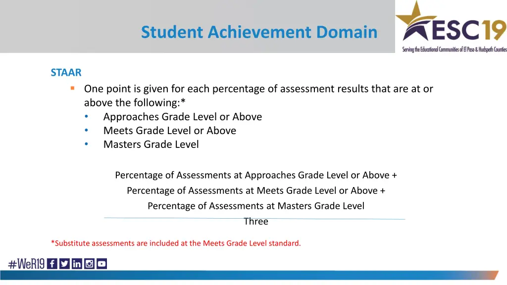 student achievement domain 4