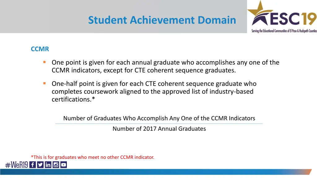 student achievement domain 7