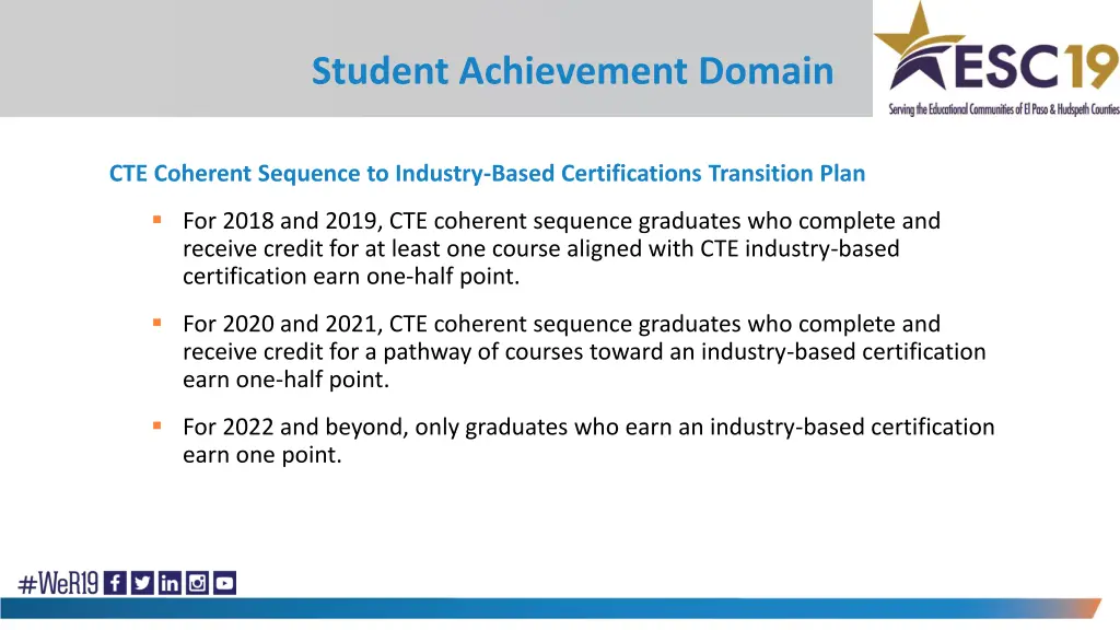 student achievement domain 8