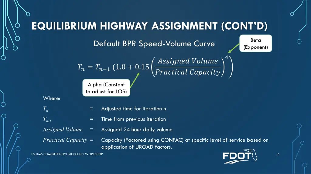 equilibrium highway assignment cont d 1