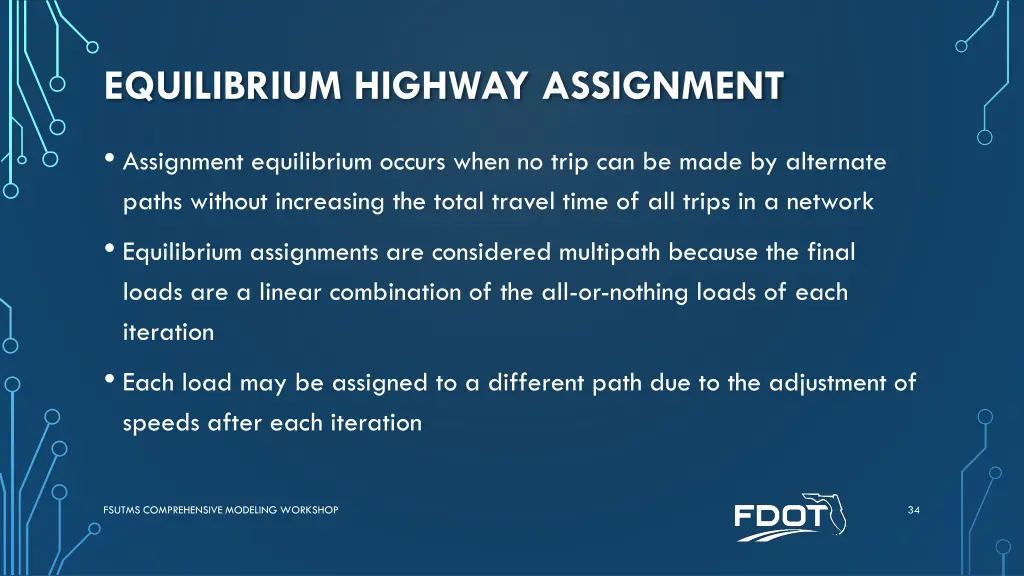 equilibrium highway assignment