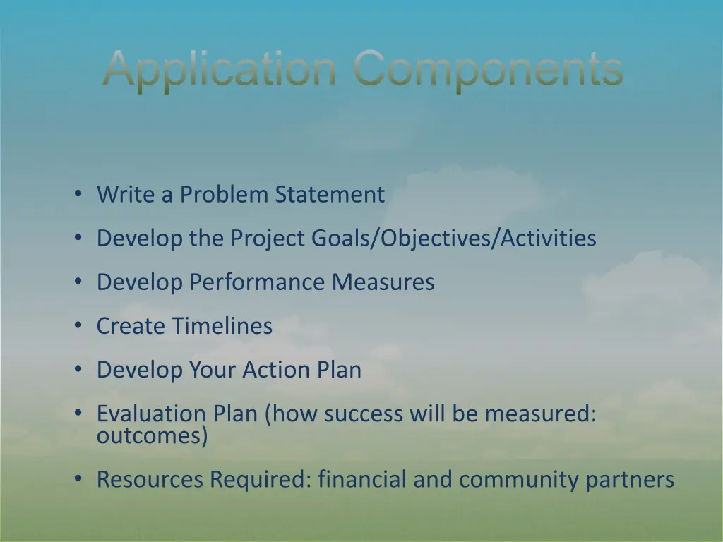 application components