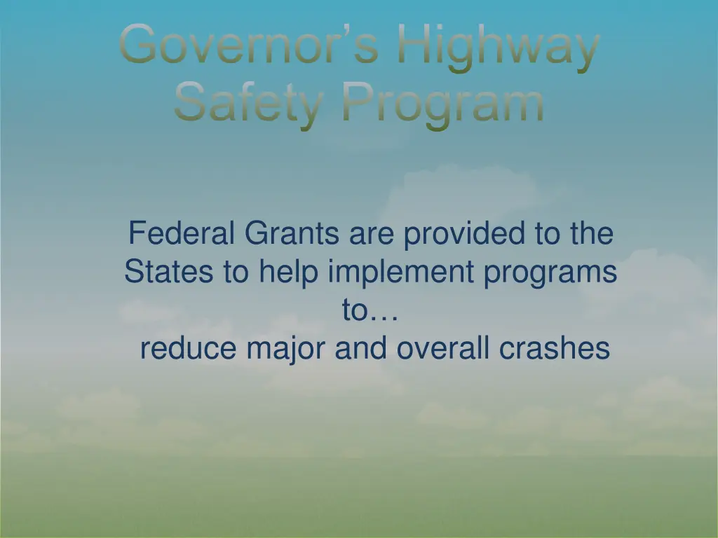 governor s highway safety program 1