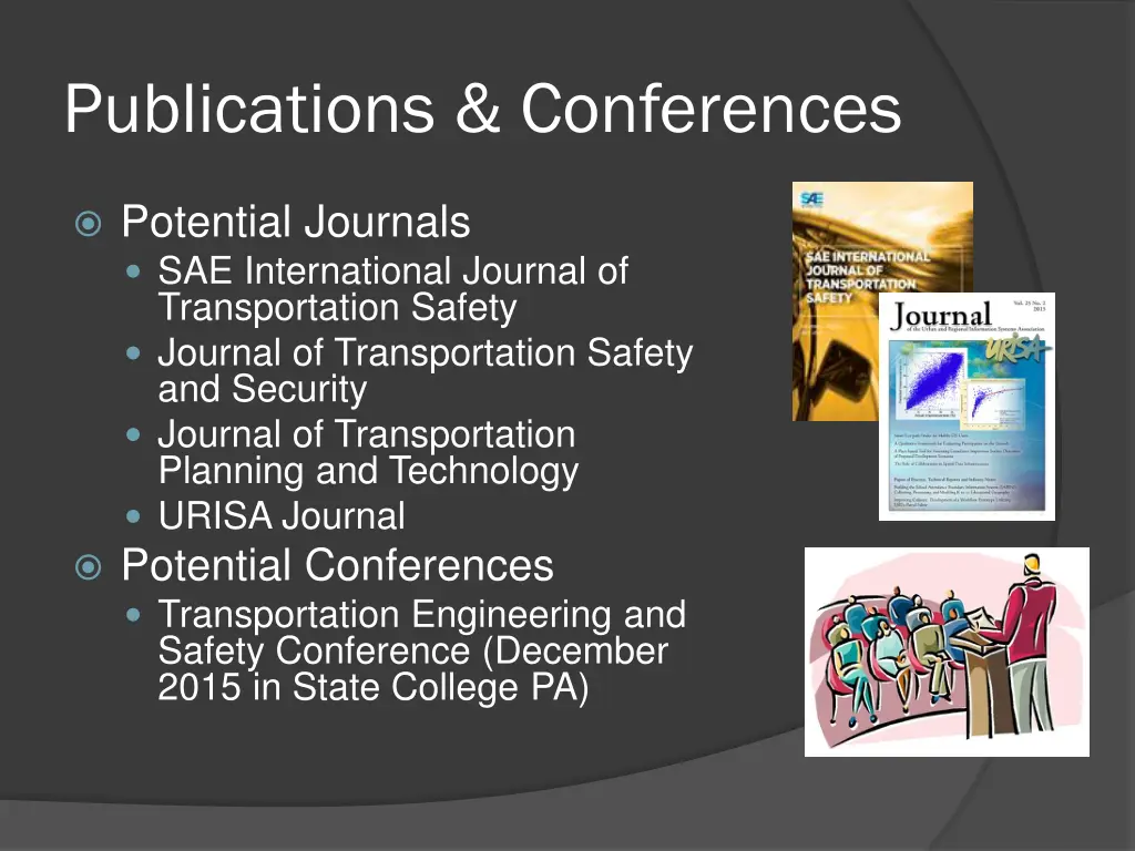 publications conferences