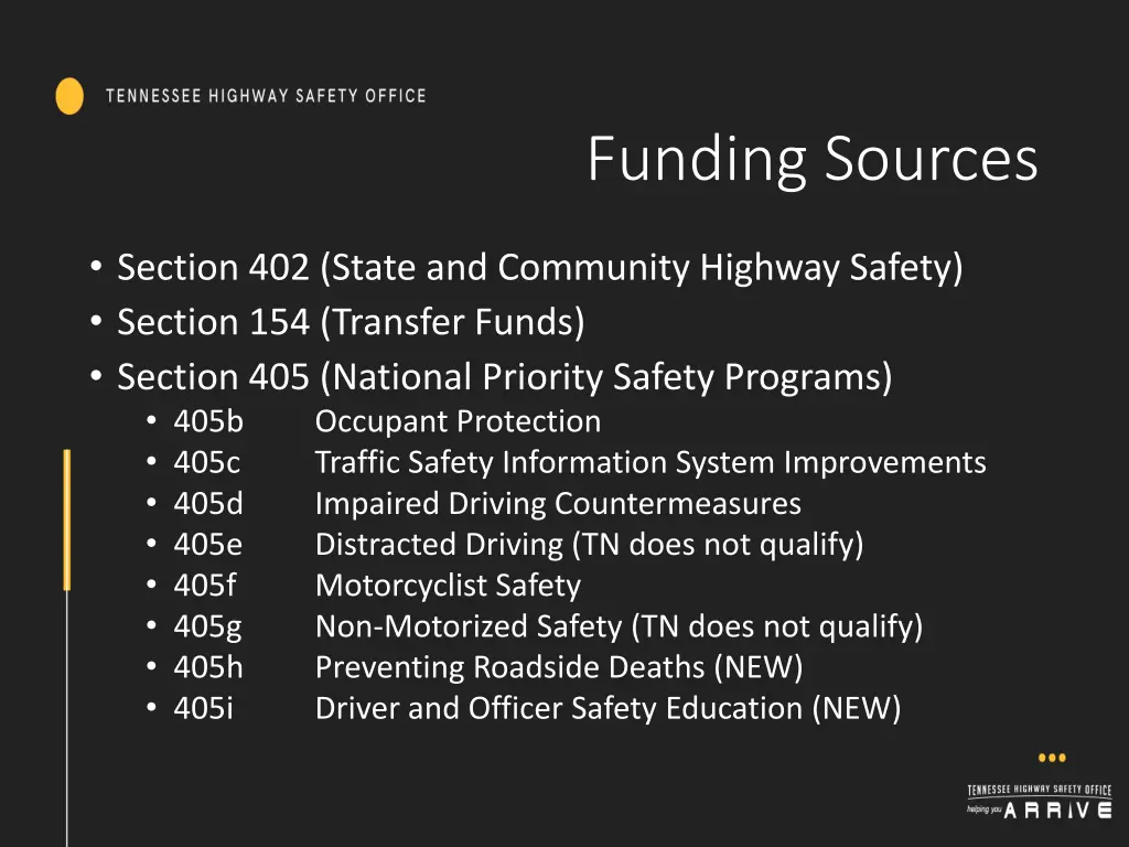 funding sources