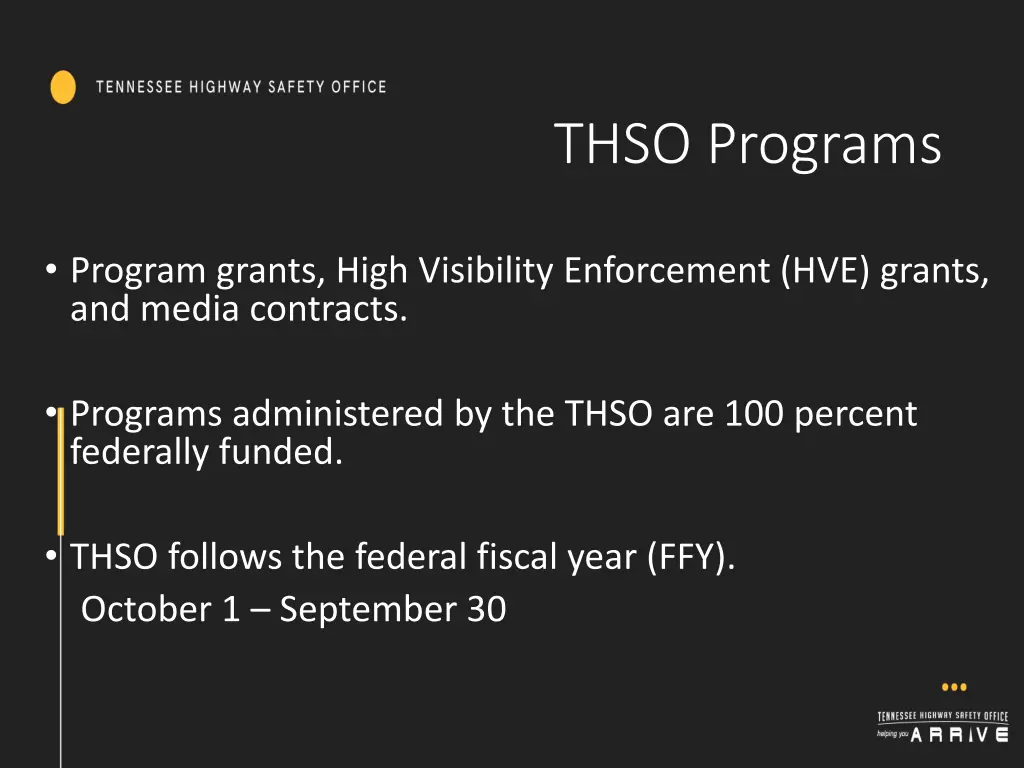 thso programs