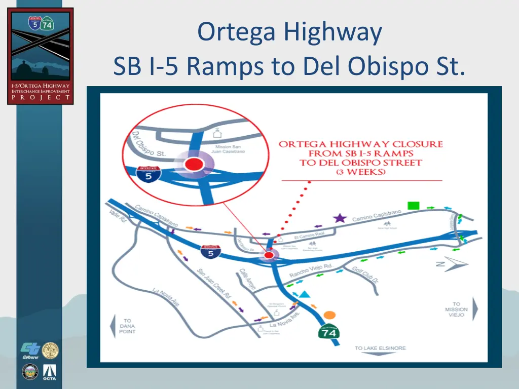 ortega highway sb i 5 ramps to del obispo st