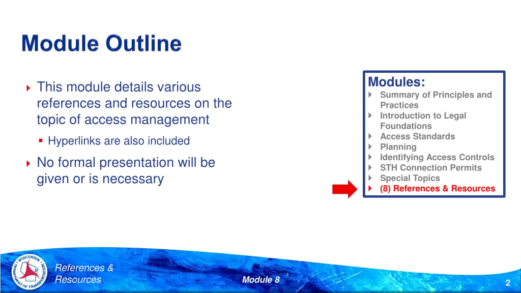 modules summary of principles and practices