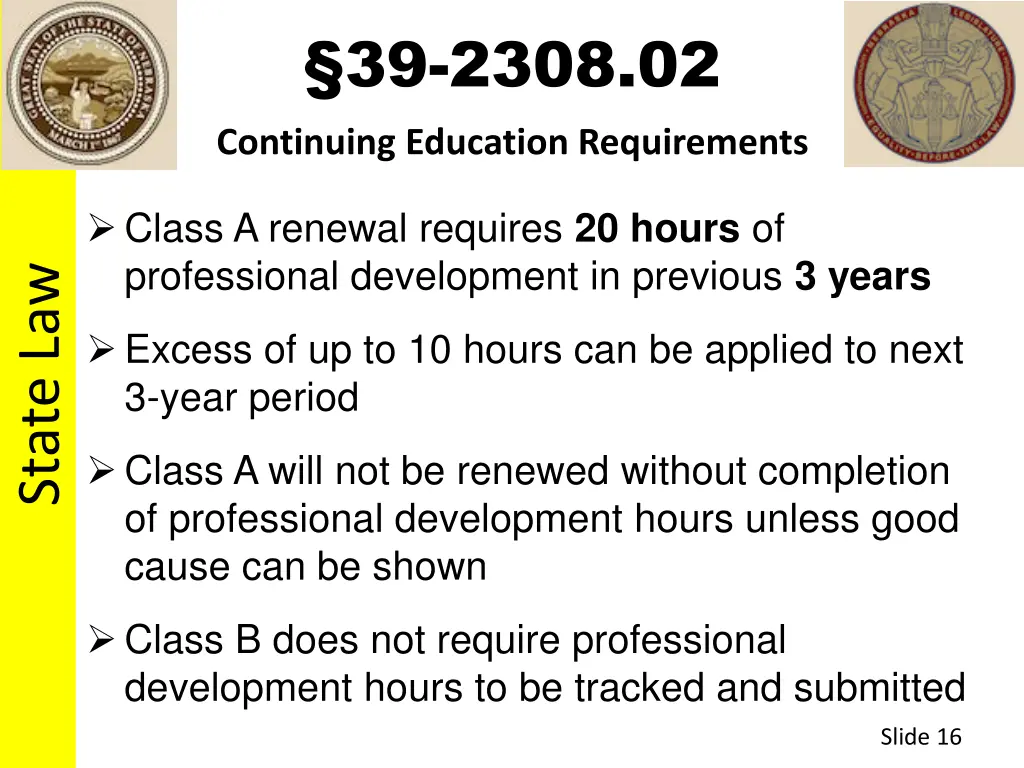 39 2308 02 continuing education requirements