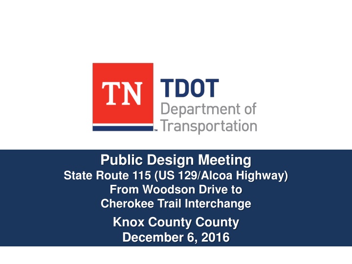 public design meeting state route