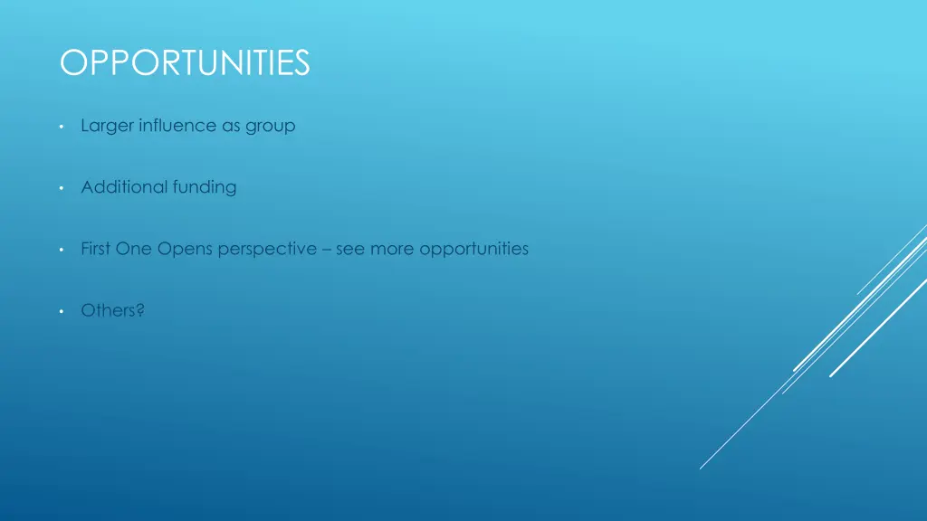 opportunities 1