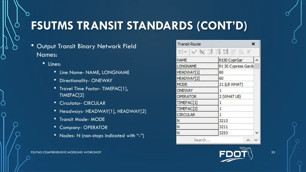 fsutms transit standards cont d 6