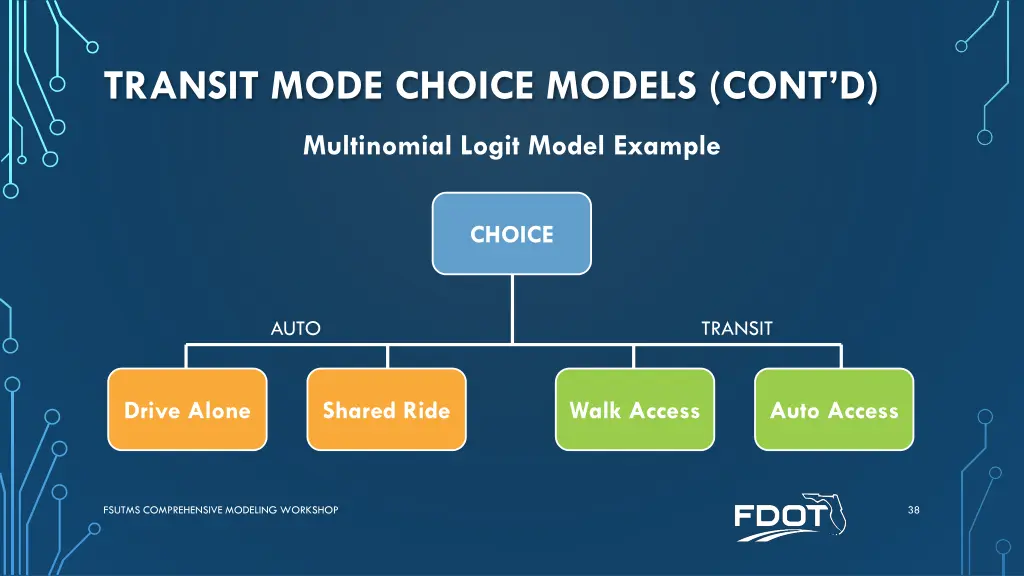 transit mode choice models cont d 1