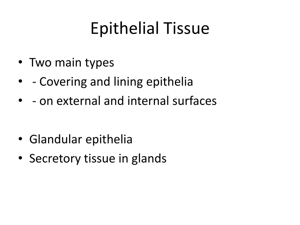 epithelial tissue