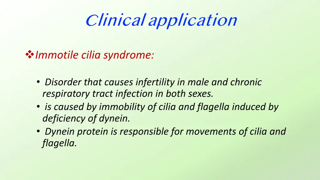 clinical application