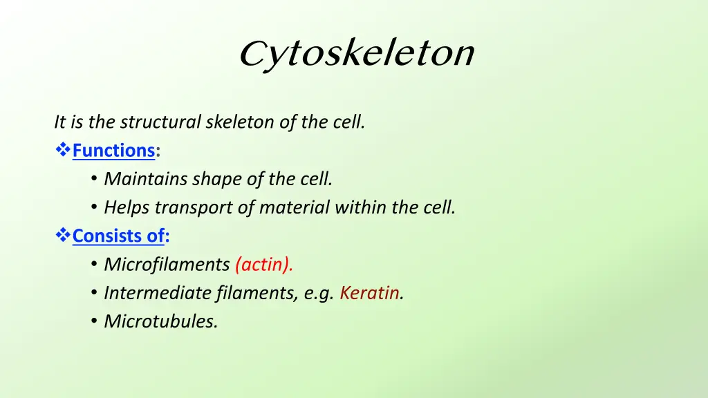 cytoskeleton