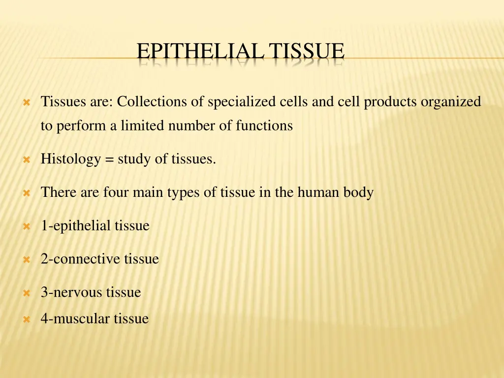 epithelial tissue