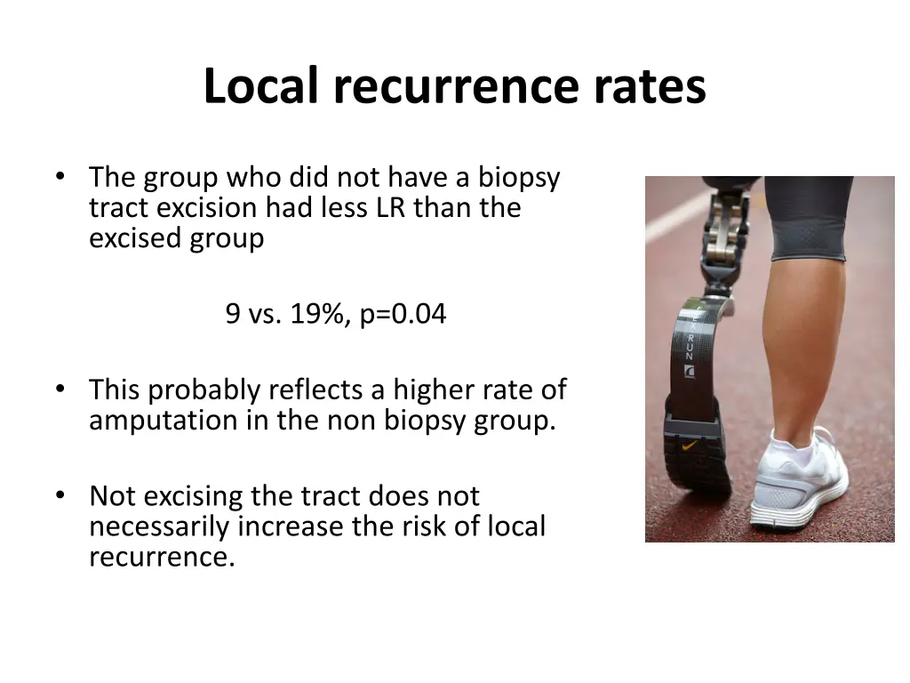 local recurrence rates