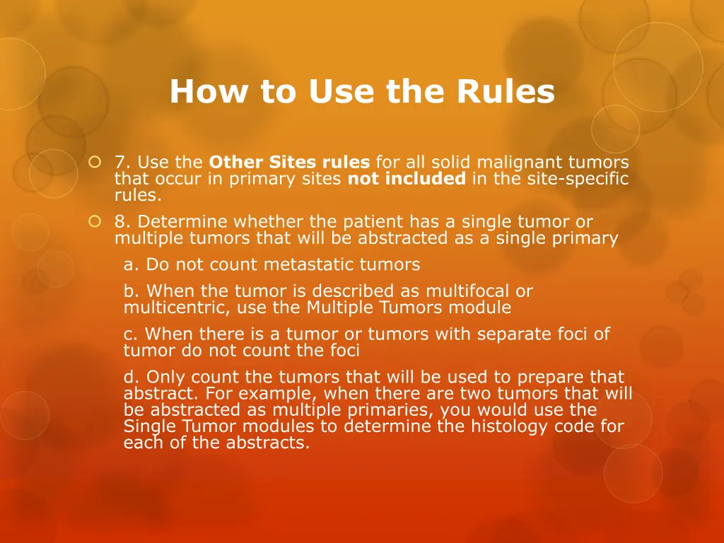 how to use the rules 2