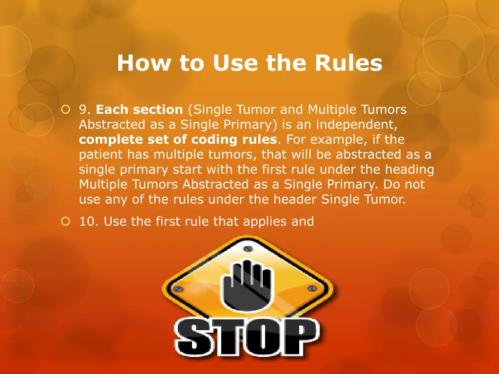 how to use the rules 3