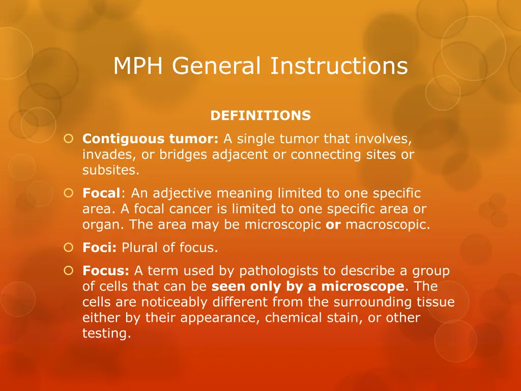 mph general instructions 1