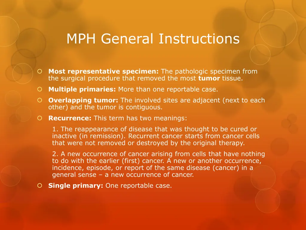 mph general instructions 2