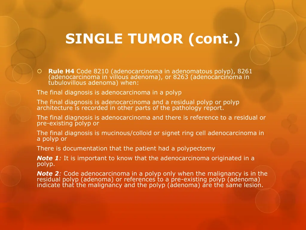 single tumor cont 1