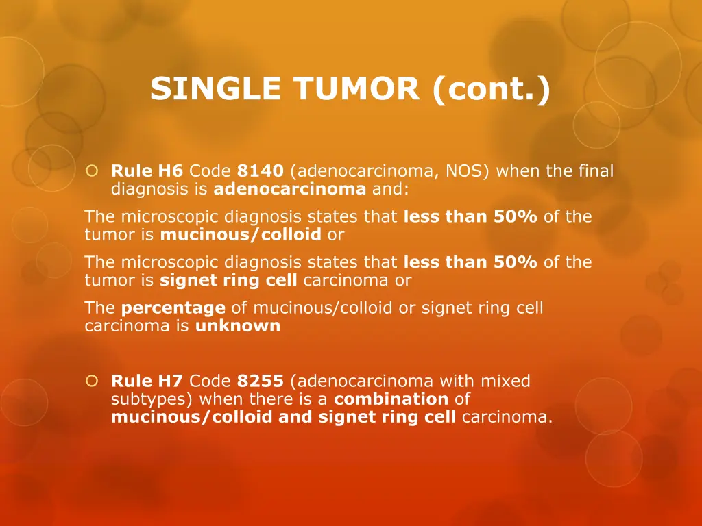 single tumor cont 3