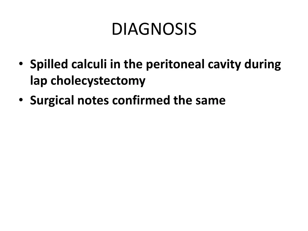 diagnosis