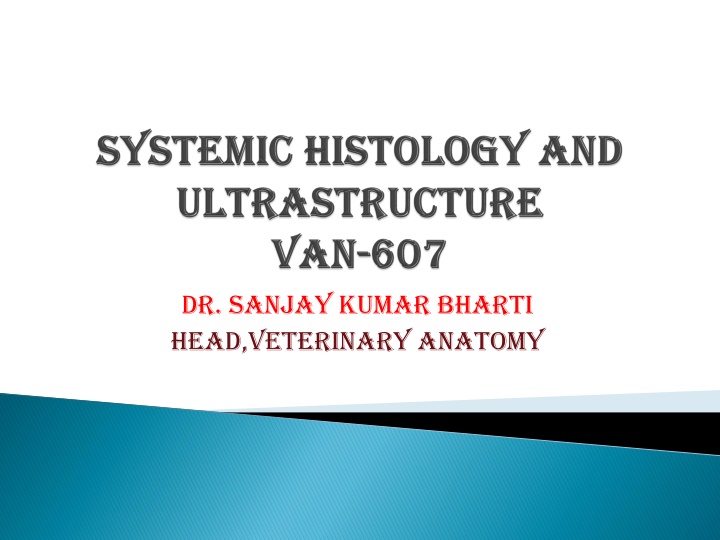 dr sanjay kumar bharti head veterinary anatomy