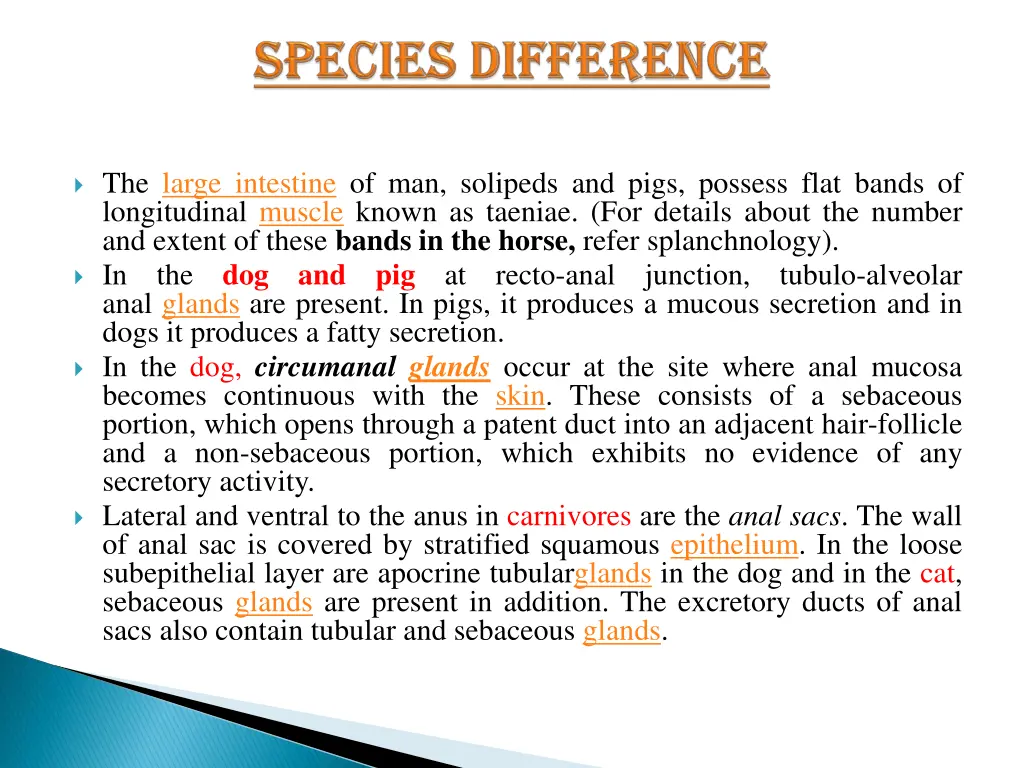 species difference