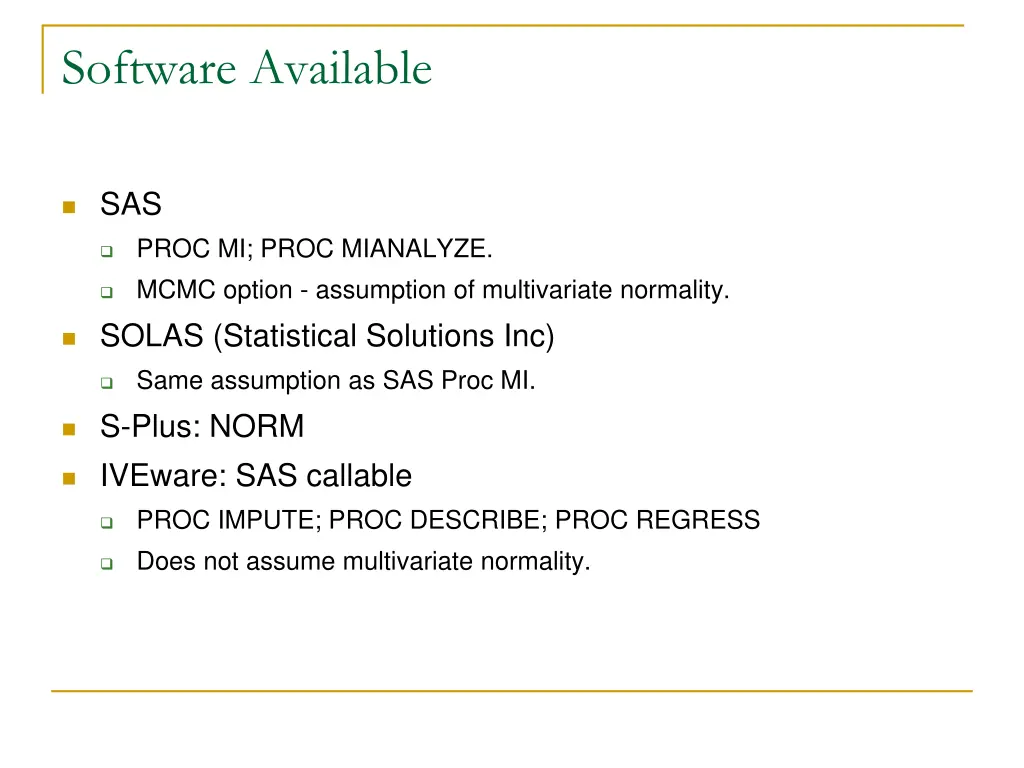 software available