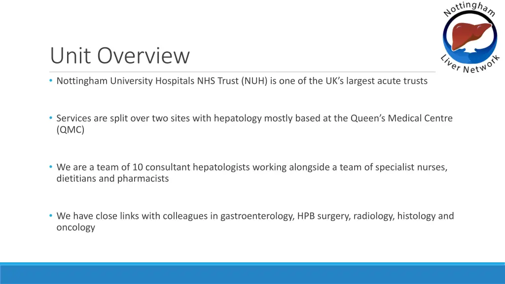 unit overview nottingham university hospitals