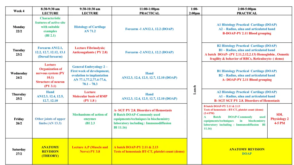 8 30 9 30 am lecture characteristic features