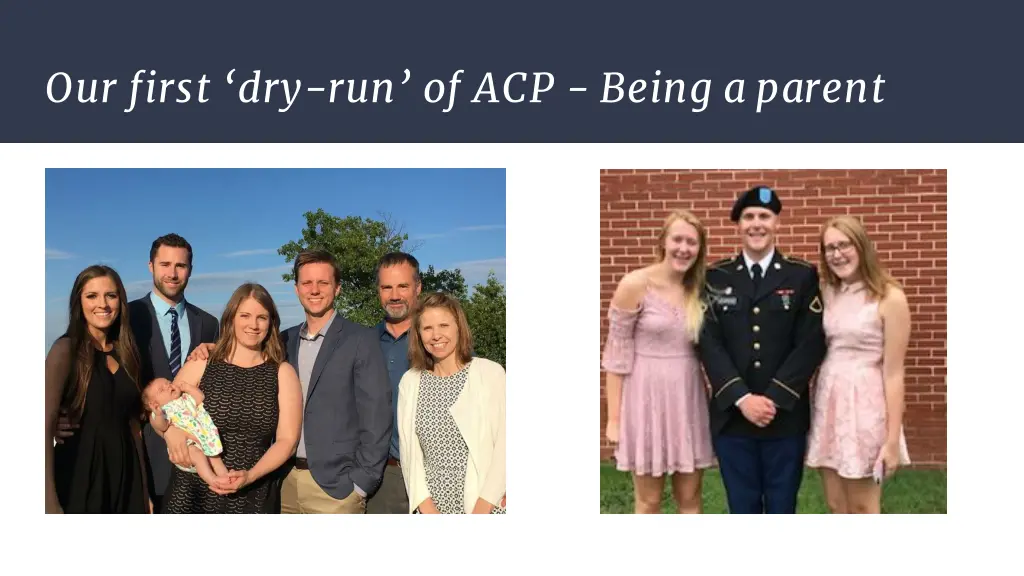 our first dry run of acp being a parent