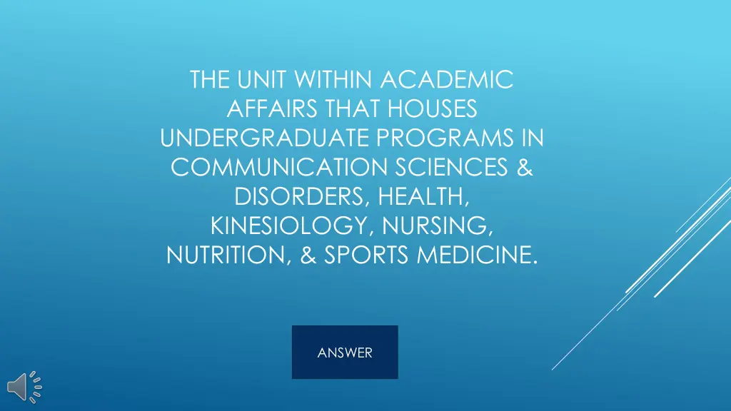 the unit within academic affairs that houses