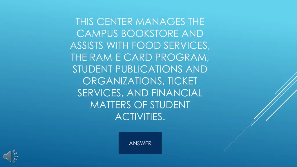 this center manages the campus bookstore