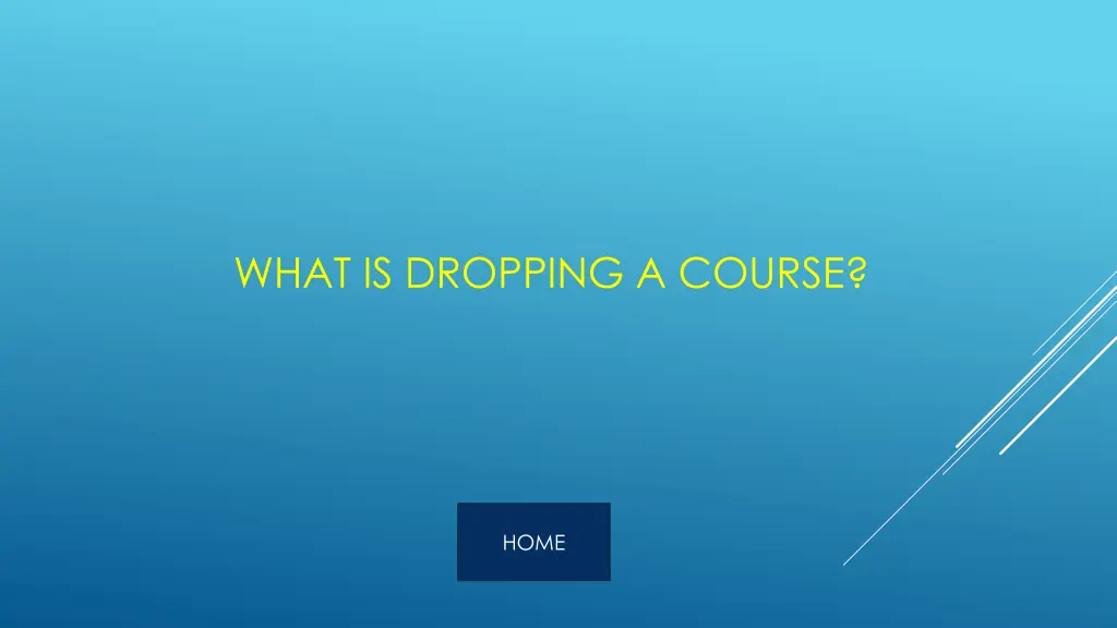 what is dropping a course