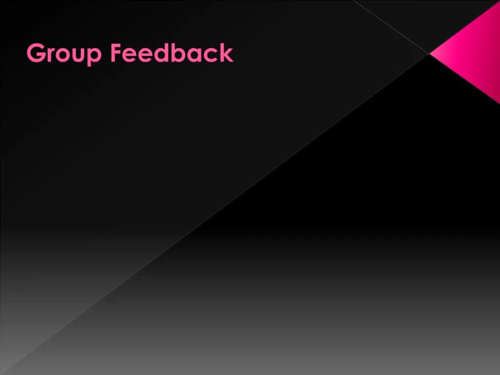 group feedback