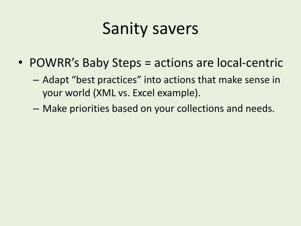 sanity savers 1