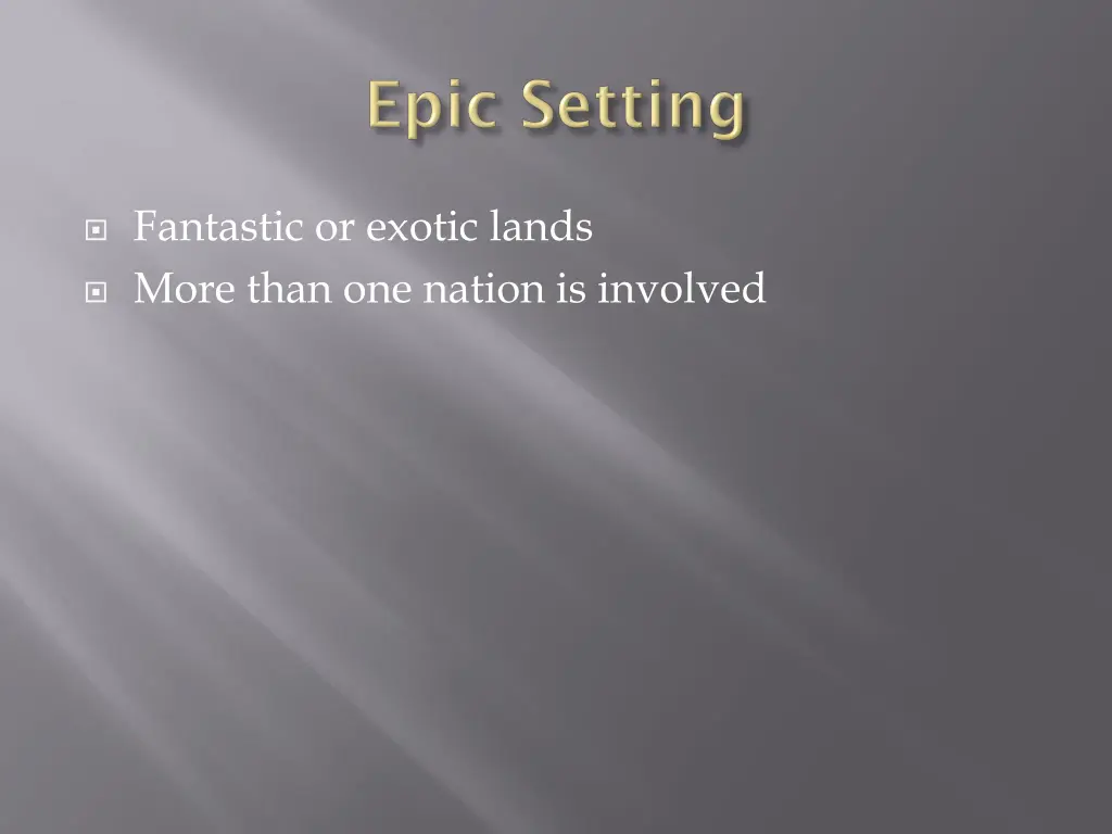 fantastic or exotic lands more than one nation