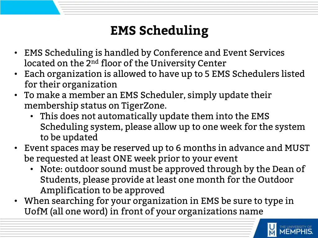 ems scheduling