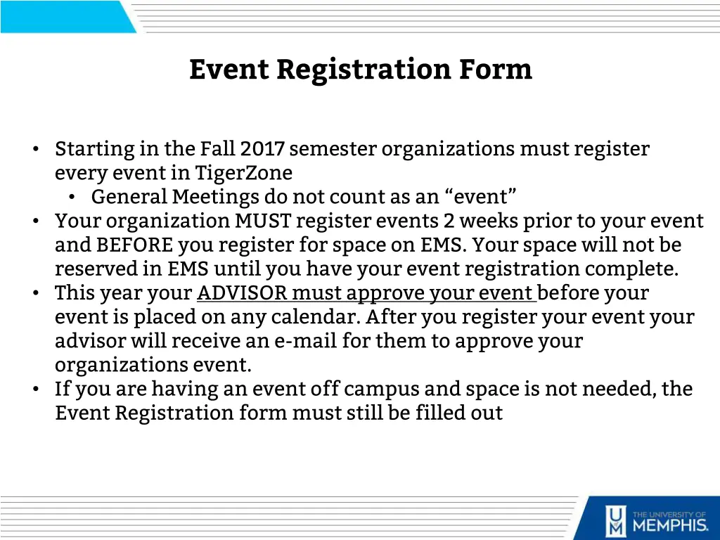 event registration form