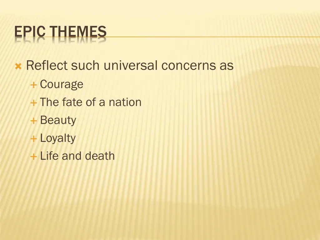 epic themes