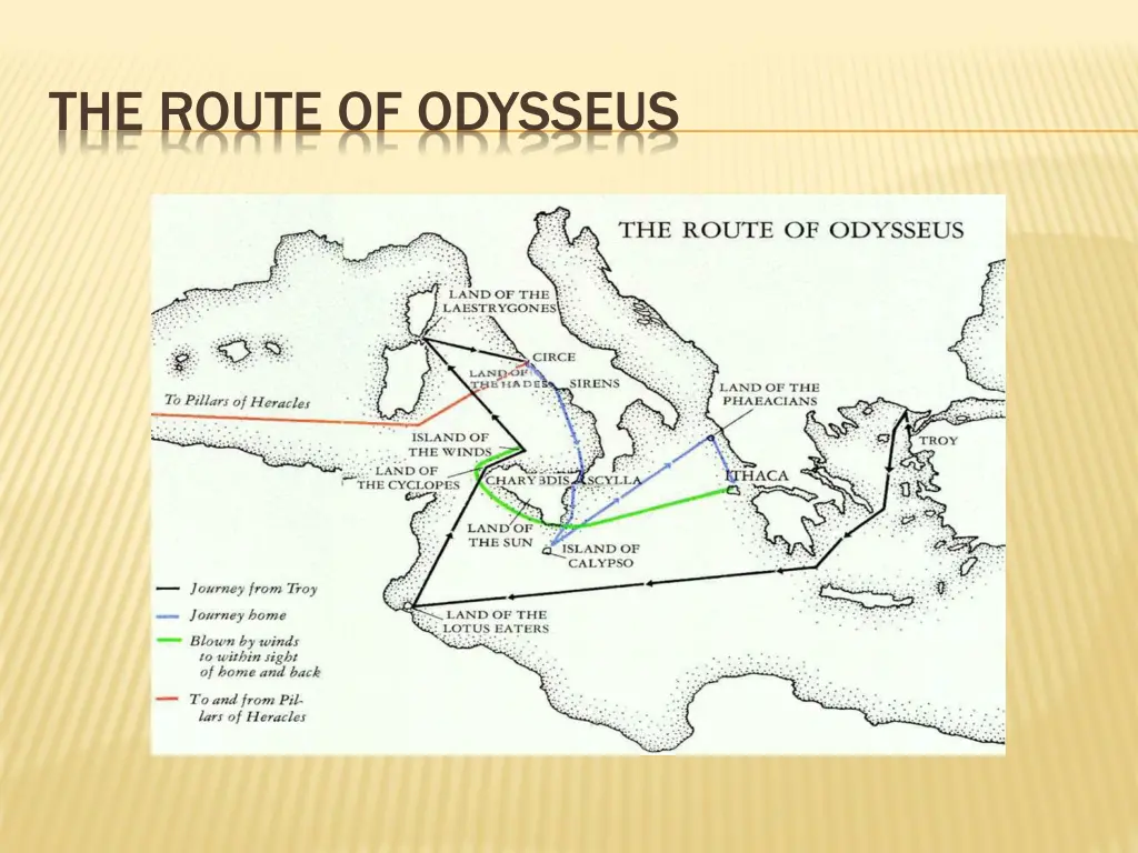 the route of odysseus